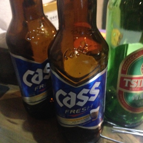 韓国のビール　CASS cass