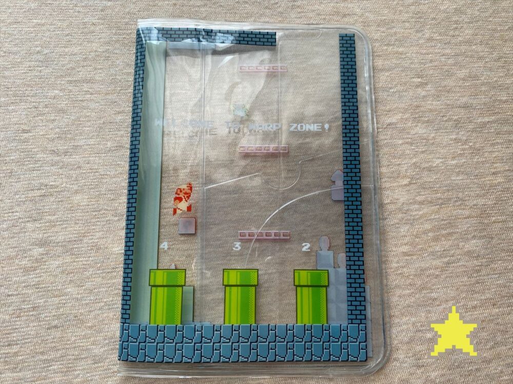 スーパーマリオブラザーズのパスポートカバー透明
