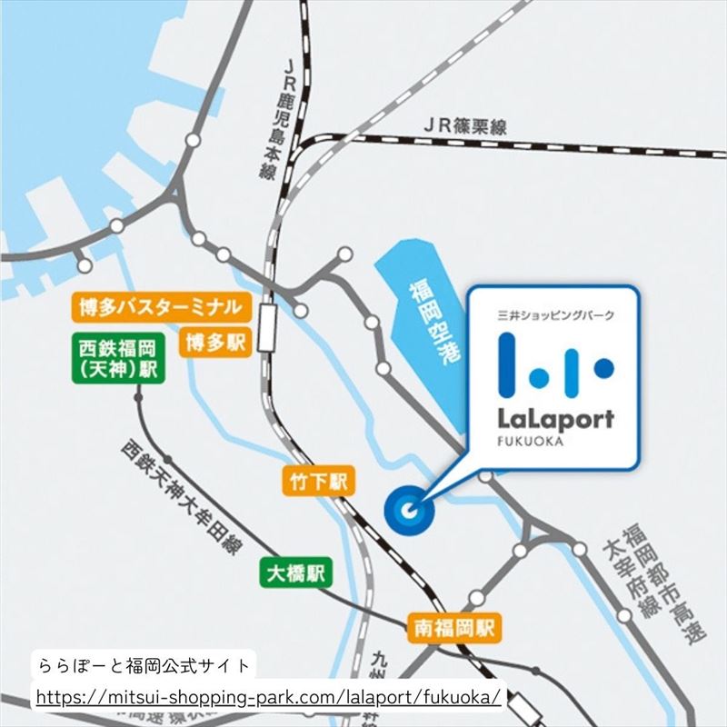 ららぽーと福岡のmap地図